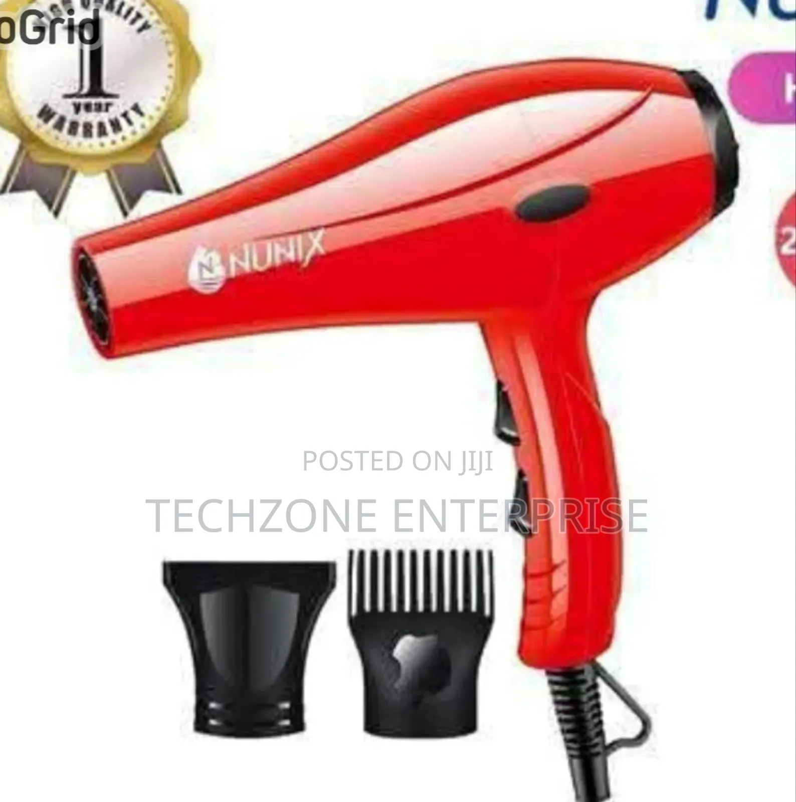 Nunix Hd-01 Hair Dryer With Auto Power Off System 