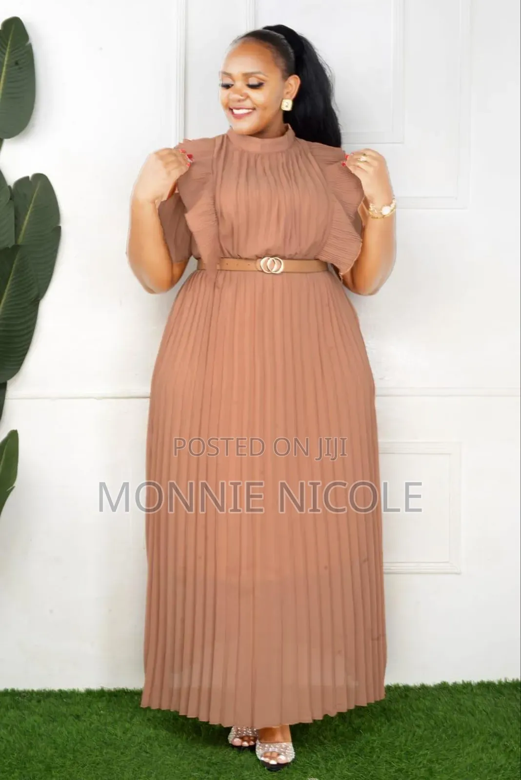 Nude Classy Maxi Dress