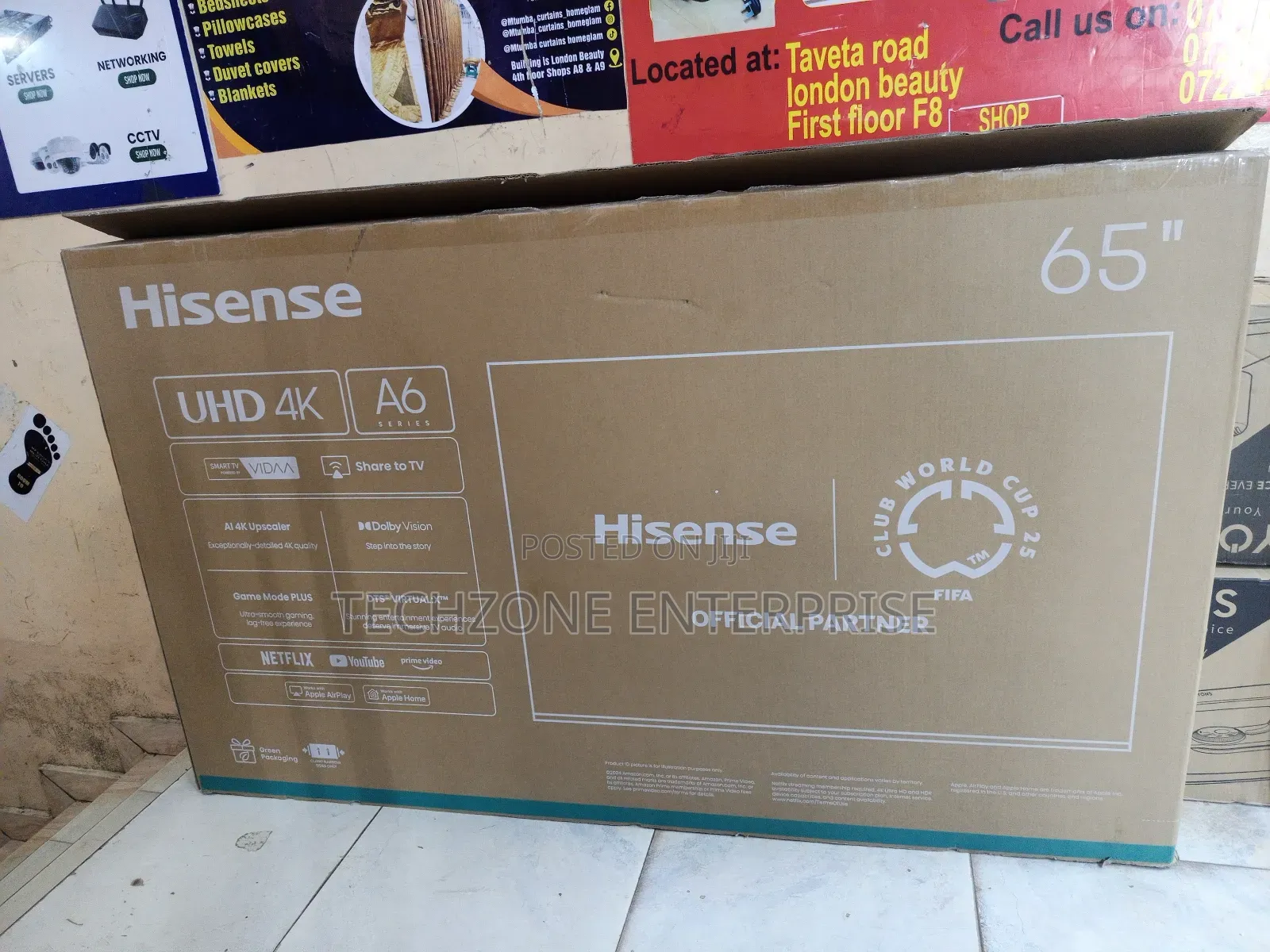 Hisense 65 Inch Uhd Smart Tv 65a6n Multiple Ports 