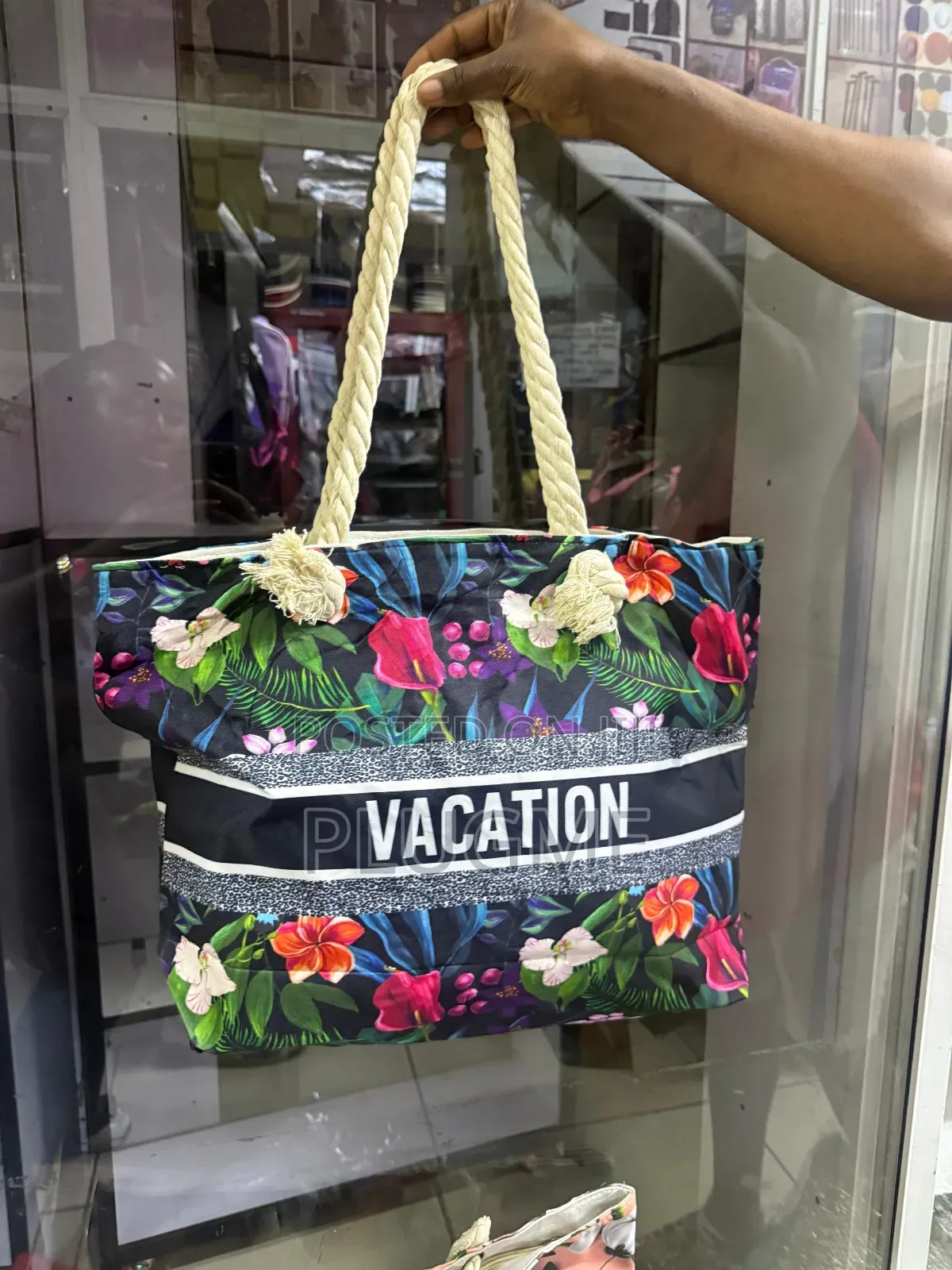 Summer Vibes' Large Capacity Women Beach/ Market Bag