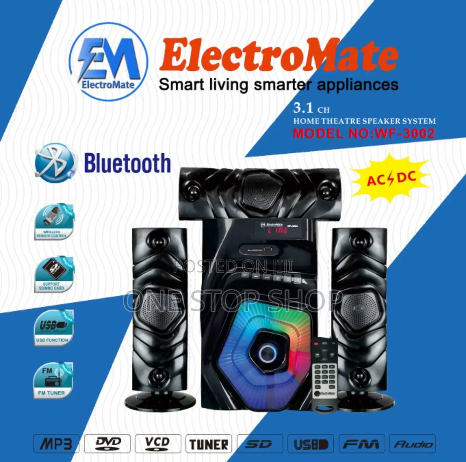 3.1 Electromate Home Theater Speaker System