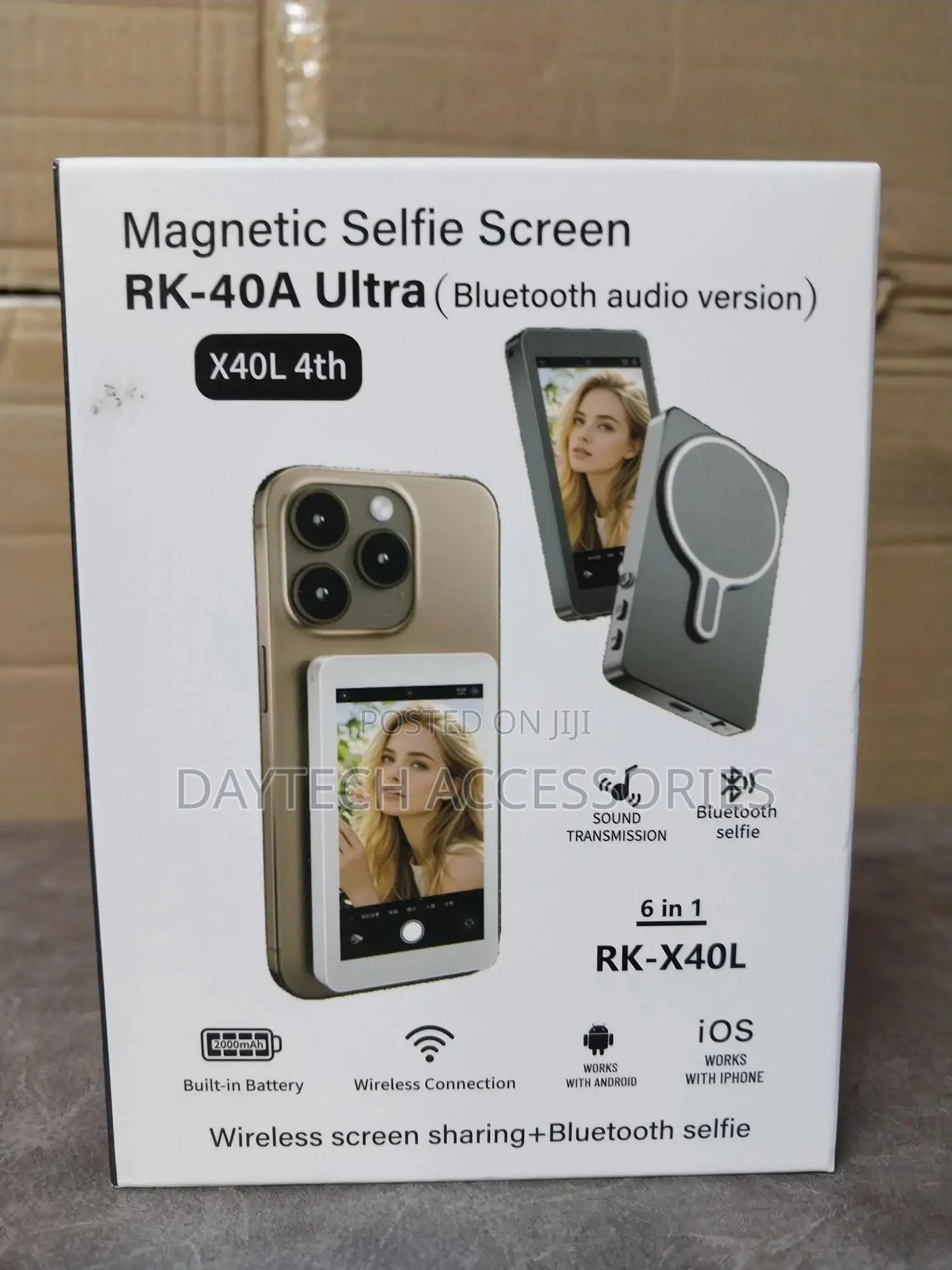 Magnetic Selfie Monitor Screen for iPhone Android