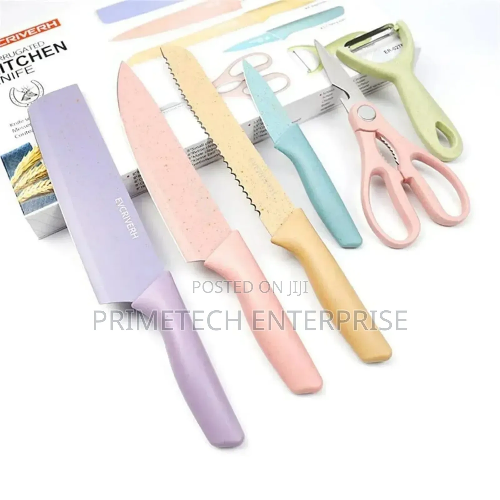 Macaroon Colourful Six Knife Set