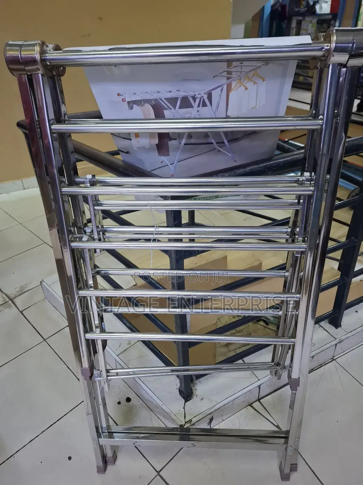Fold Space Drying Clothes Shelf