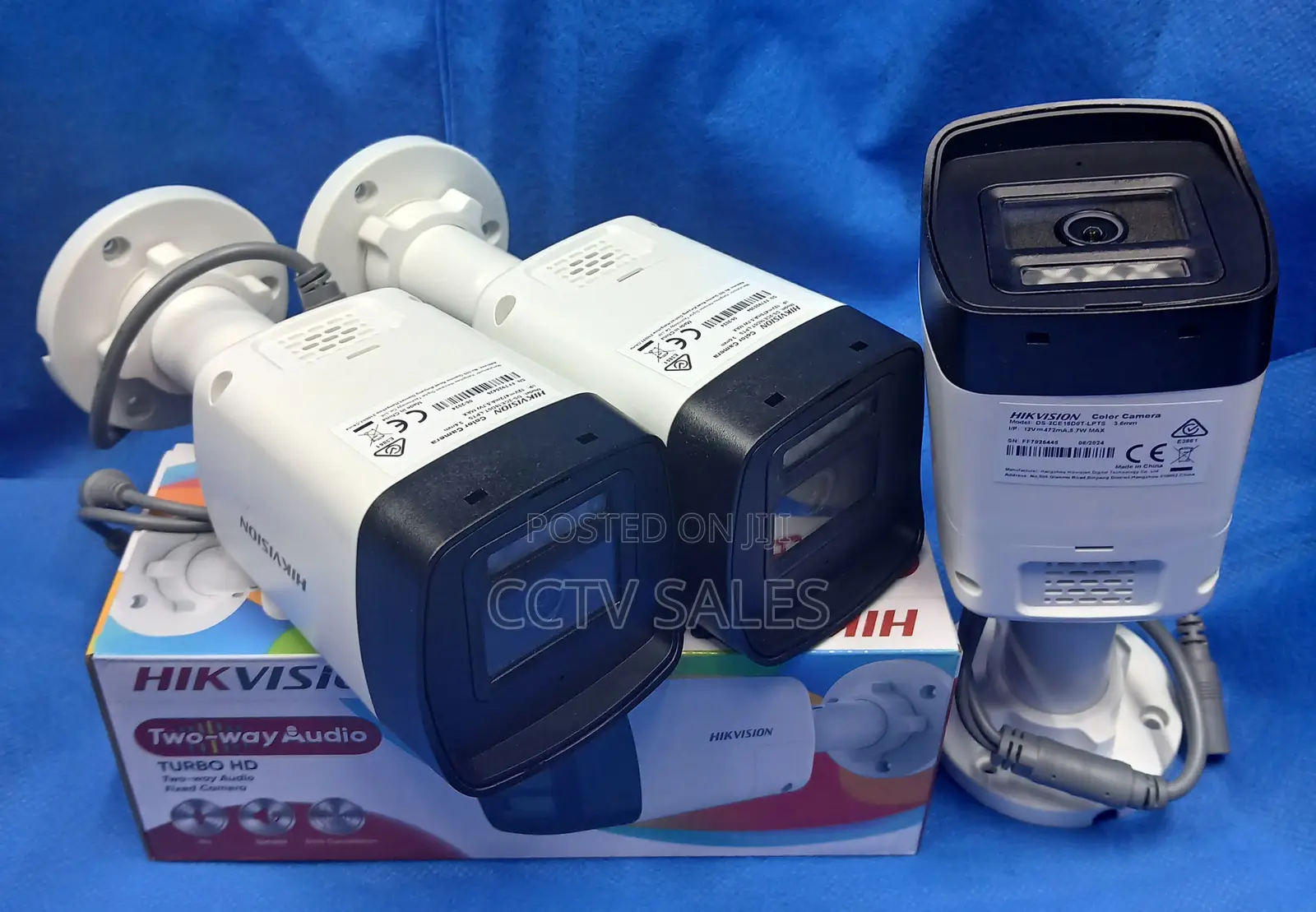 25m Distance Coverage Outdoor Two-Way Audio Bullet Hikvision CCTV Cam