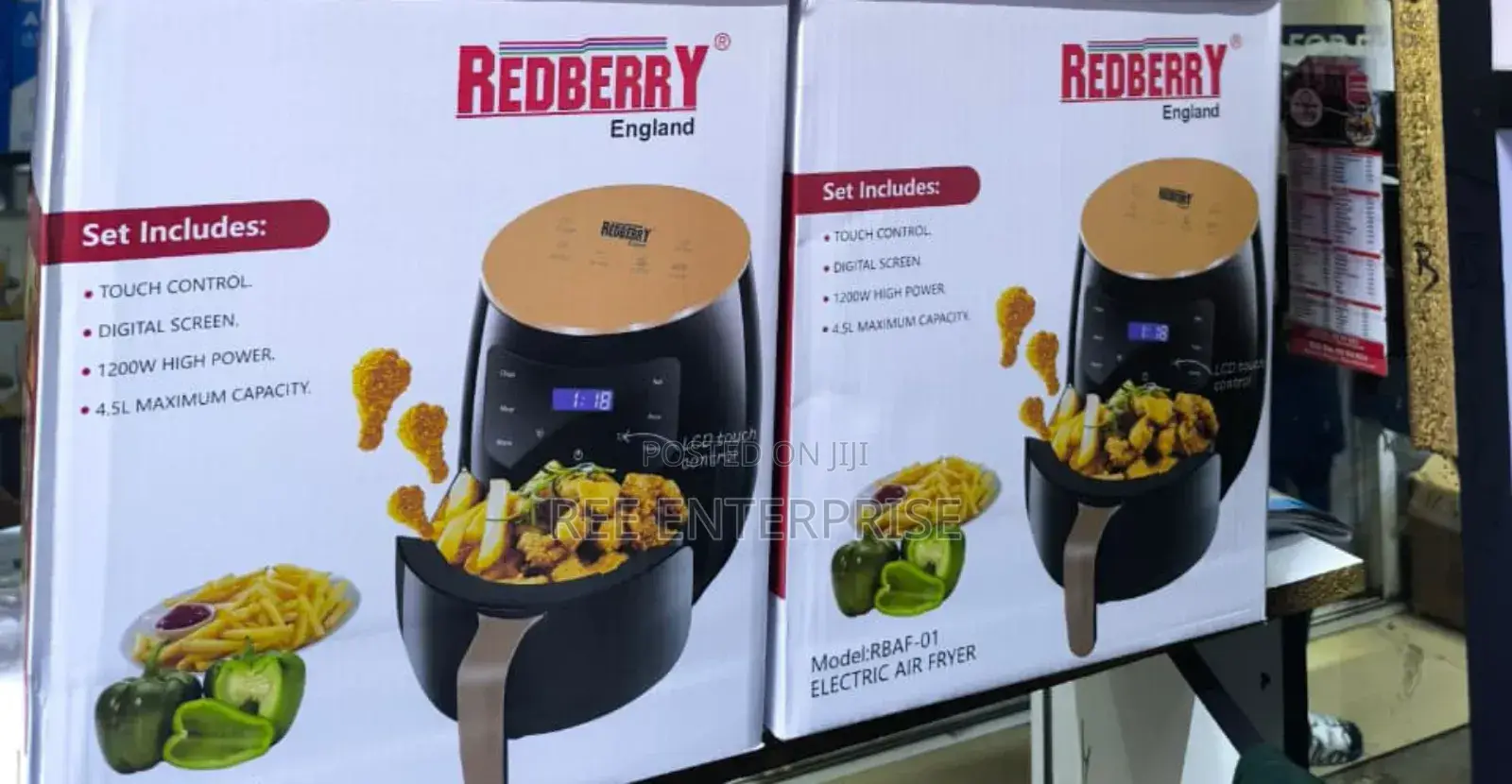 Brand New 4.5 Litres Redberry Airfryer