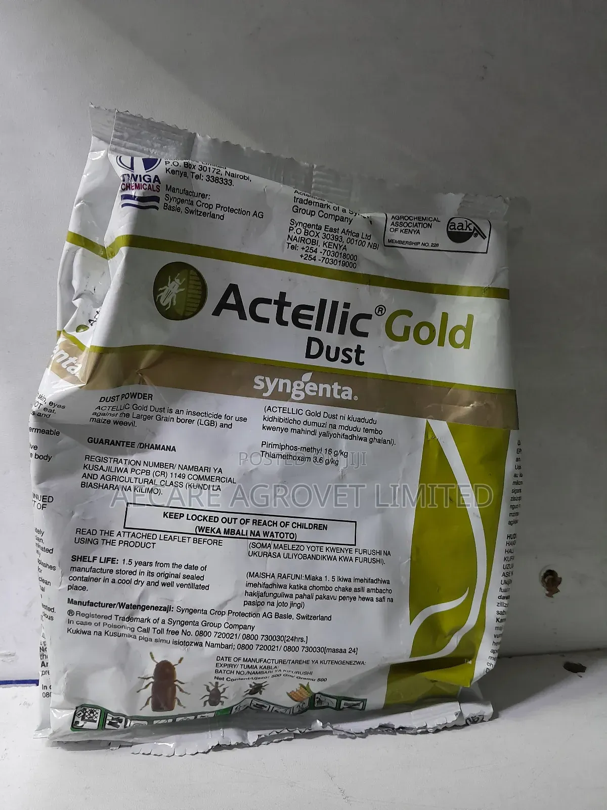 Actellic Gold Dust 50g, 100g,200g, 500g and 1kg