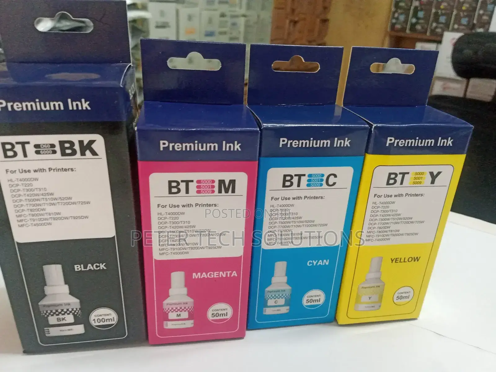 Premium Bt5000 Brother Ink (Bk,C,Y,M)