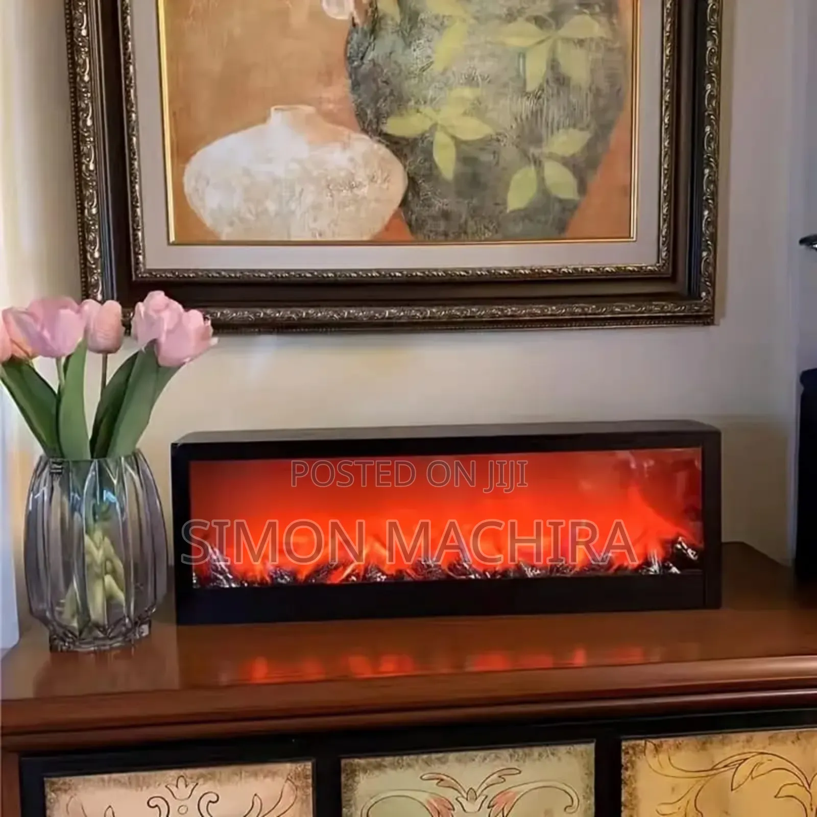 Fireplace Decorative Lantern Display Led Fireplace