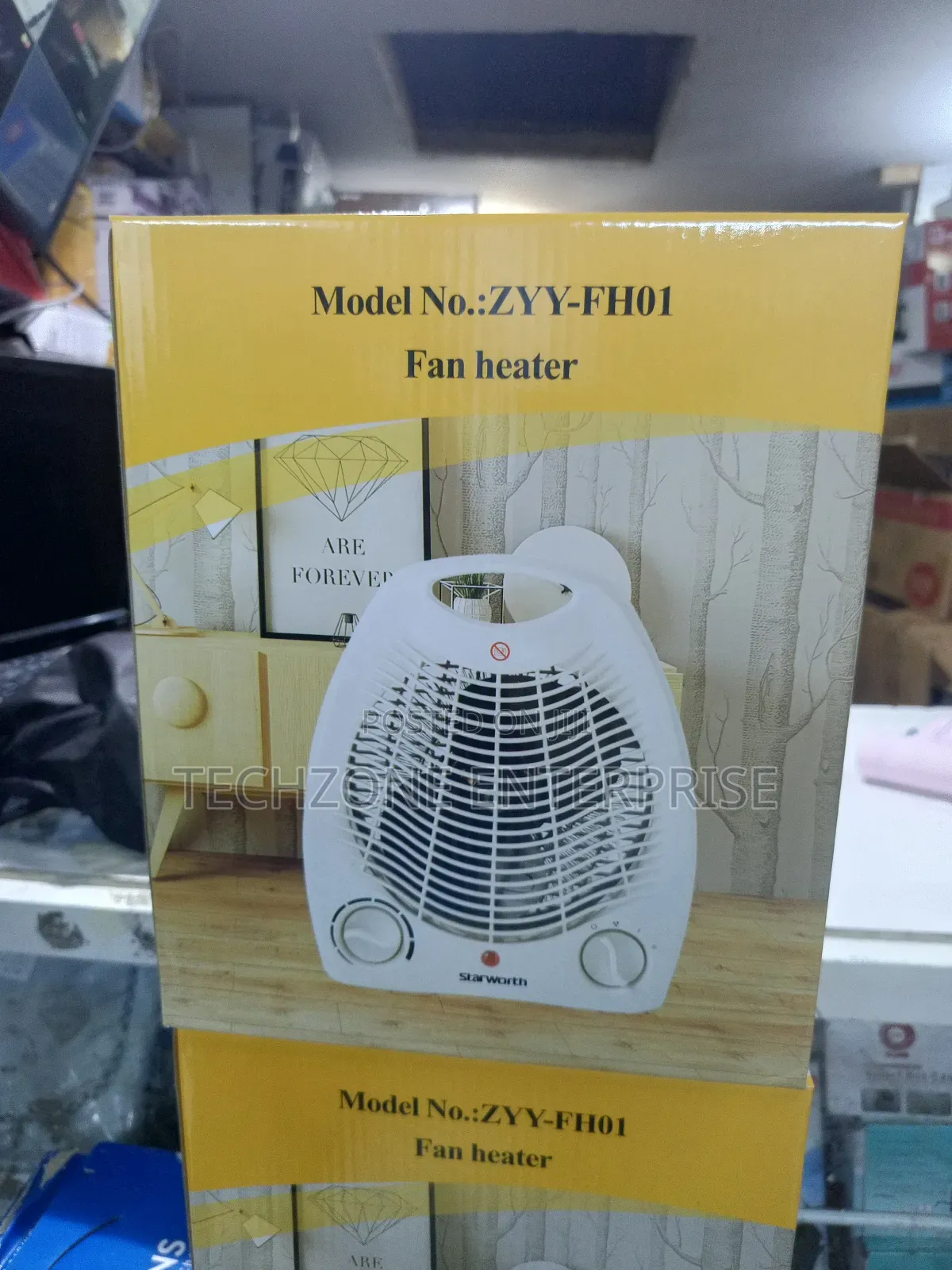 Starworth Oscillating Fan Heater With Overheating Protection 
