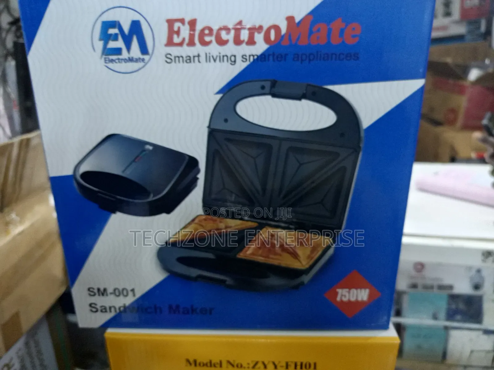 Electromate 2 in 1 Sandwich Maker Sm-001 With 750 Watts 