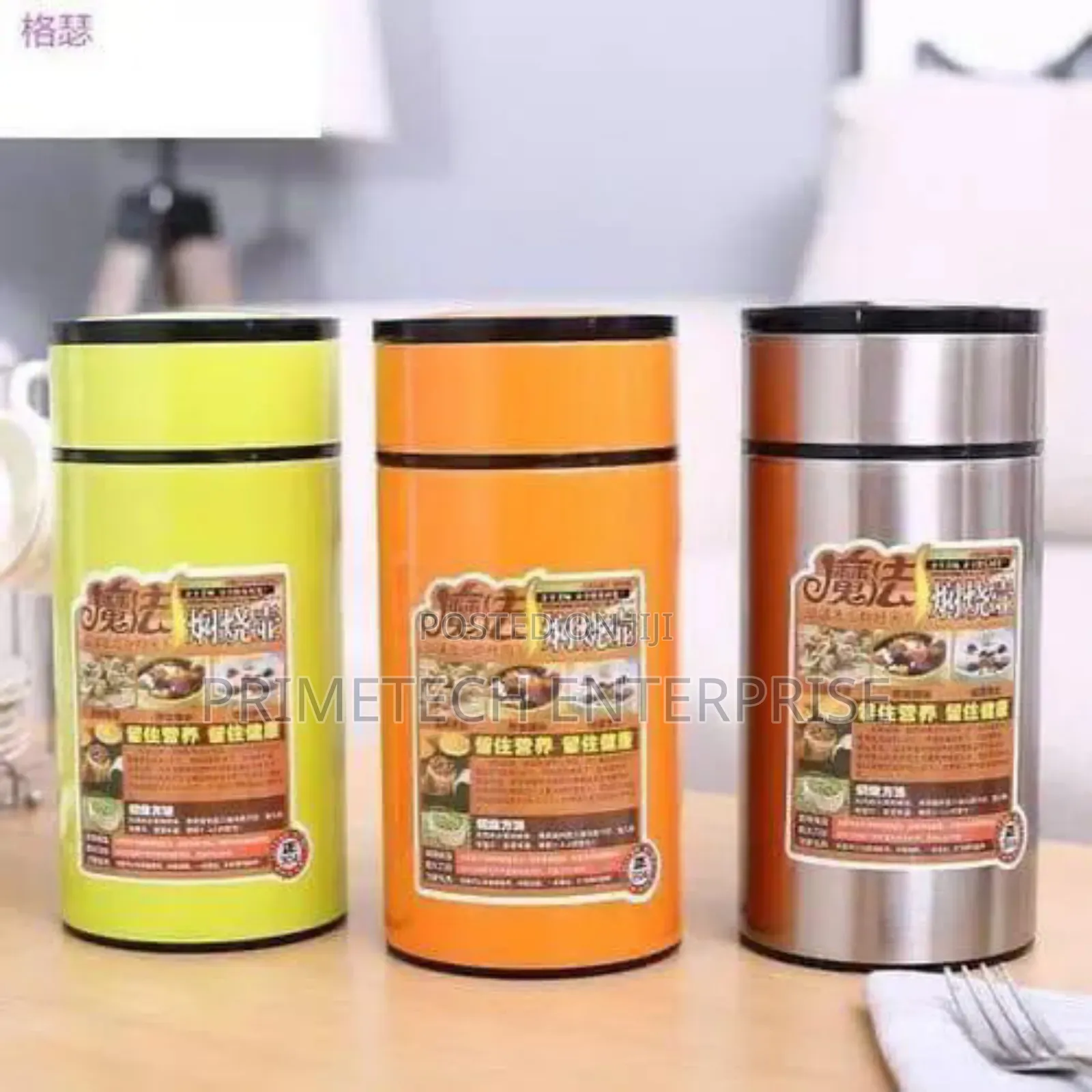 800ml Food Flask With Foldable Spoon