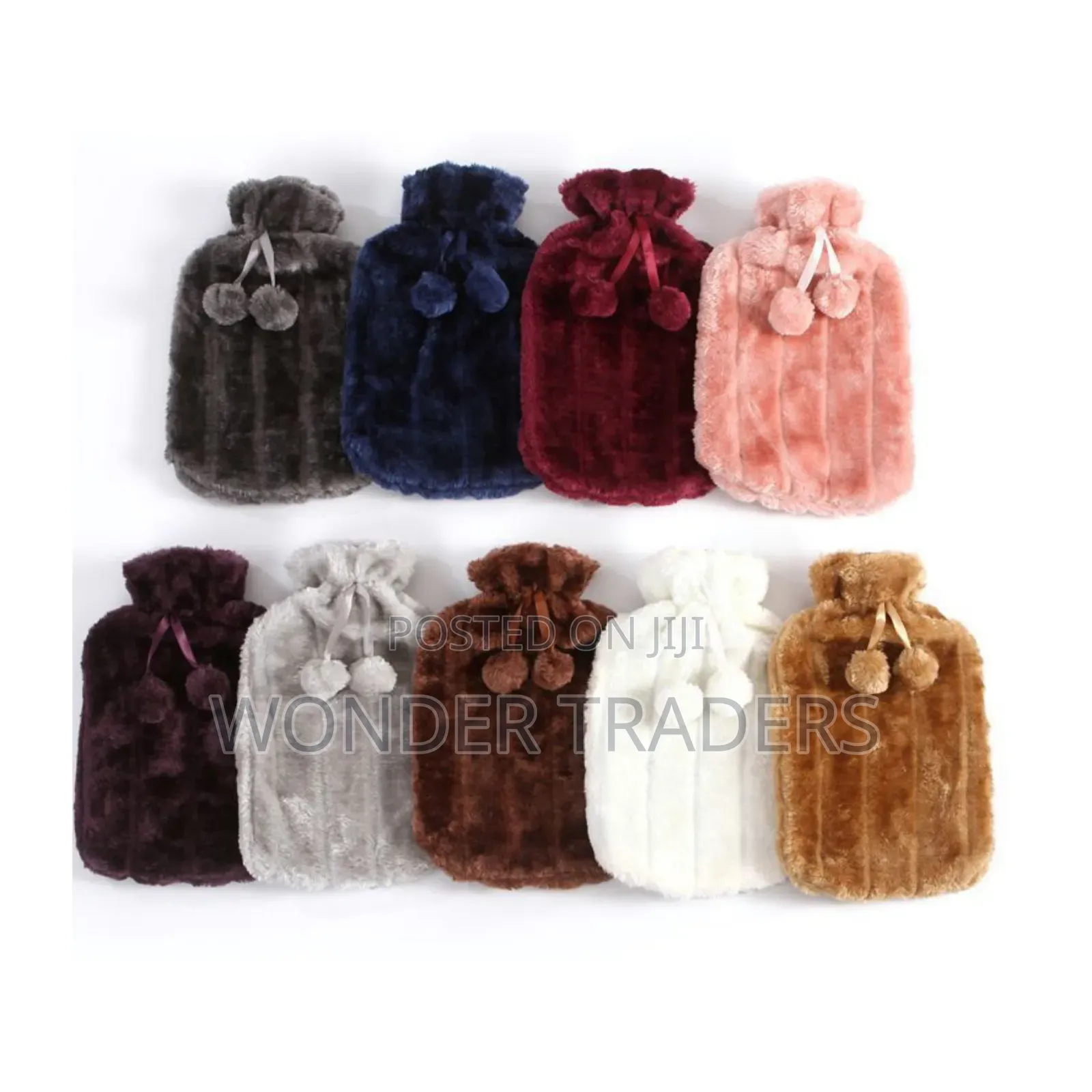 Hot Water Bottle With Soft Fur
