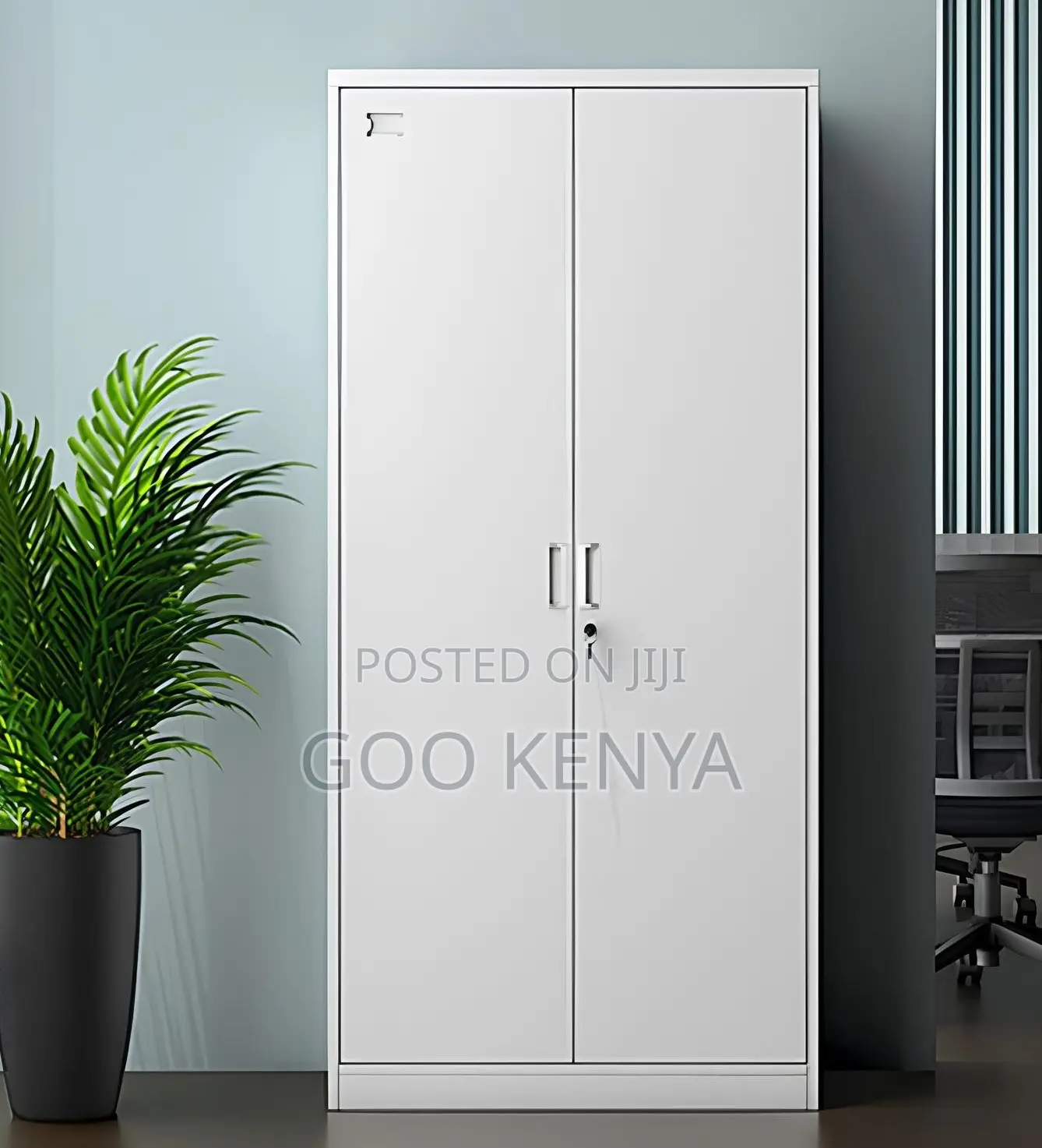 Office Cabinet; Industrial 2-Door Metal Wardrobe Lockers