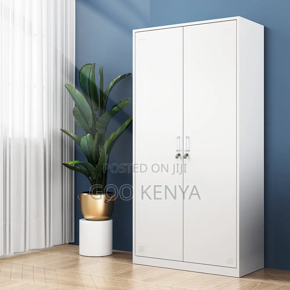 Office Cabinet; Industrial 2-Door Metal Wardrobe Lockers
