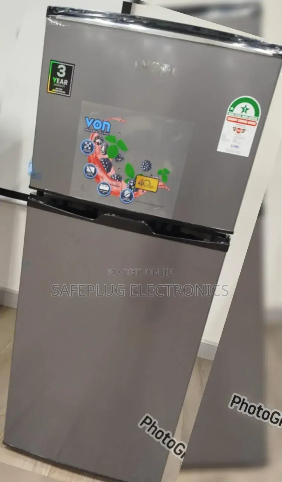 175l Frost-Free Double-Door Fridge – Von 175
