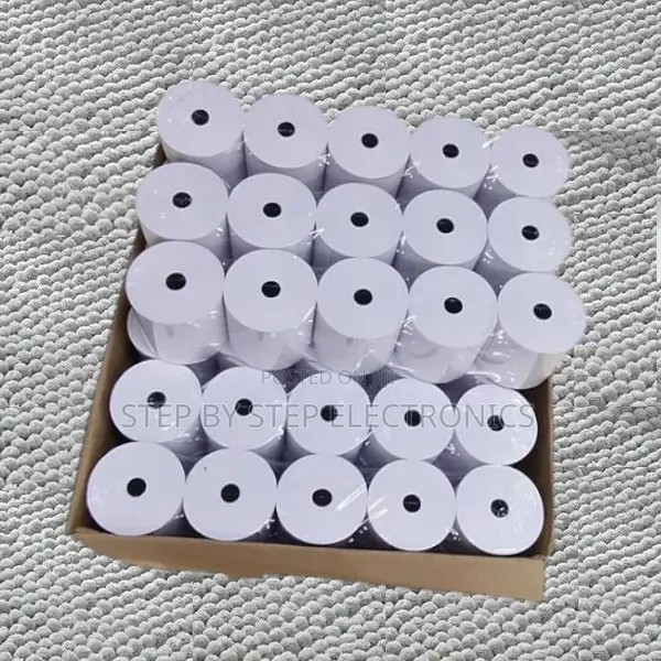 Clear Print 80mm by 80mmpos Paper Rolls 50 Bulk Rolls- Box