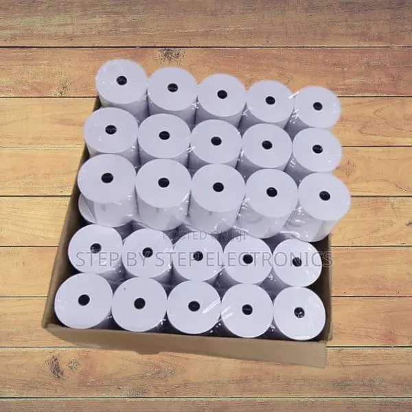 50 Pieces of 80mmx80mm High-Quality Thermal Receipt Rolls in One Box