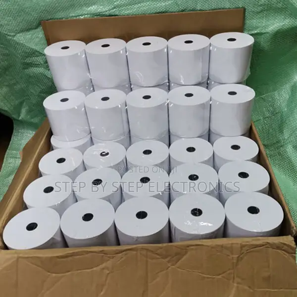 Pack of 50 High-Quality 80mm X 80mm Thermal Paper Rolls
