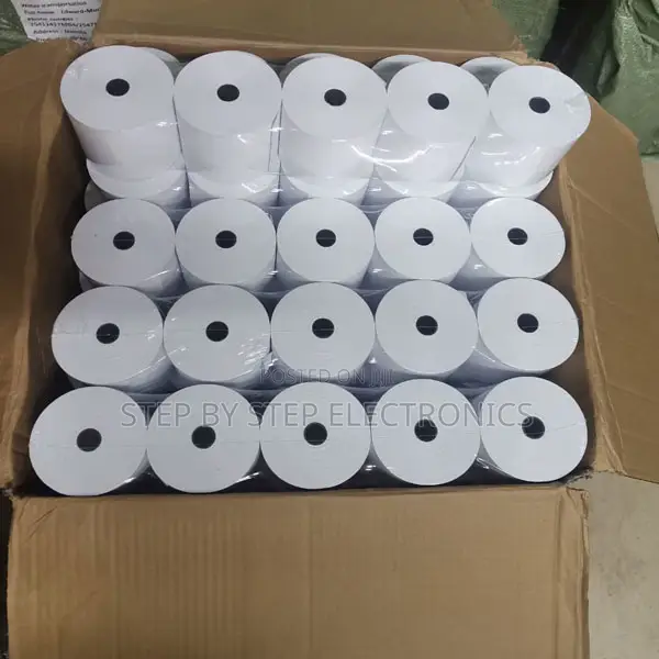 Bold Printing Quality 50 Rolls 80mmx80mm Thermal Receipt Paper Rolls