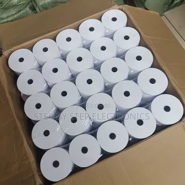 Crystal Clear Printing 80mmx80mm Thermal Receipt Paper Rolls 50 Pack
