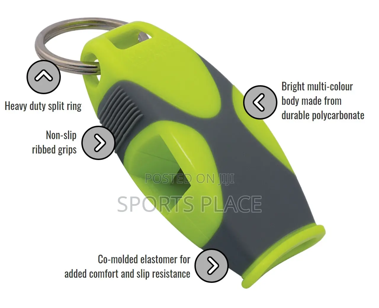 Fox 40 - Sharx Whistle - 120db - Safety/Sports Pealess Whistle