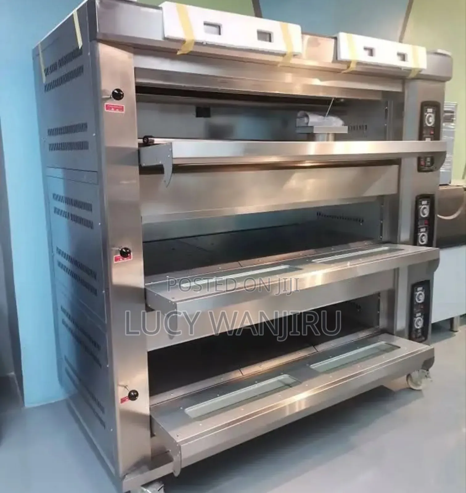 3 Deck With 9 Try Commercial Oven/ Quality Commercial Oven