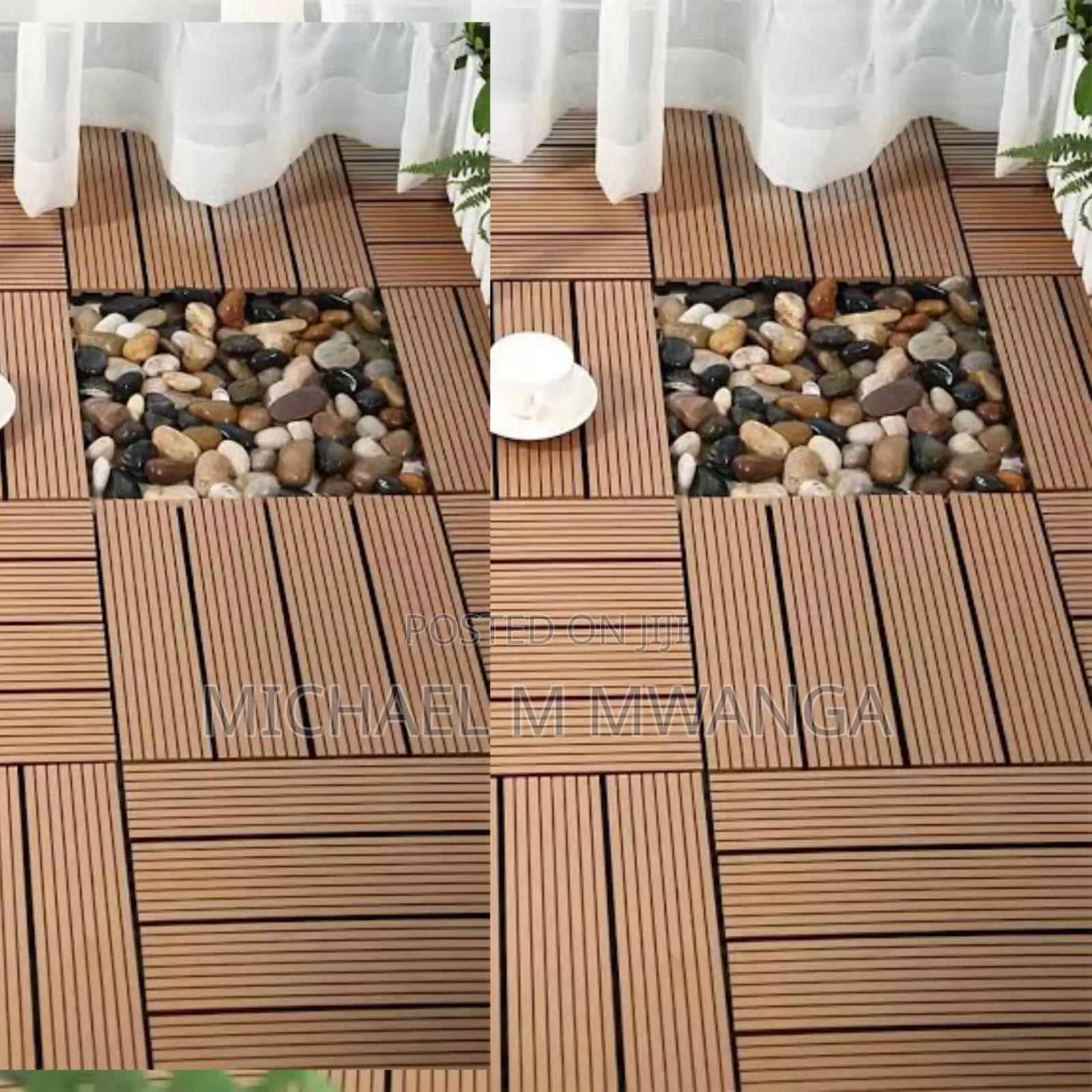 30 by 30cm WPC Decking Tiles