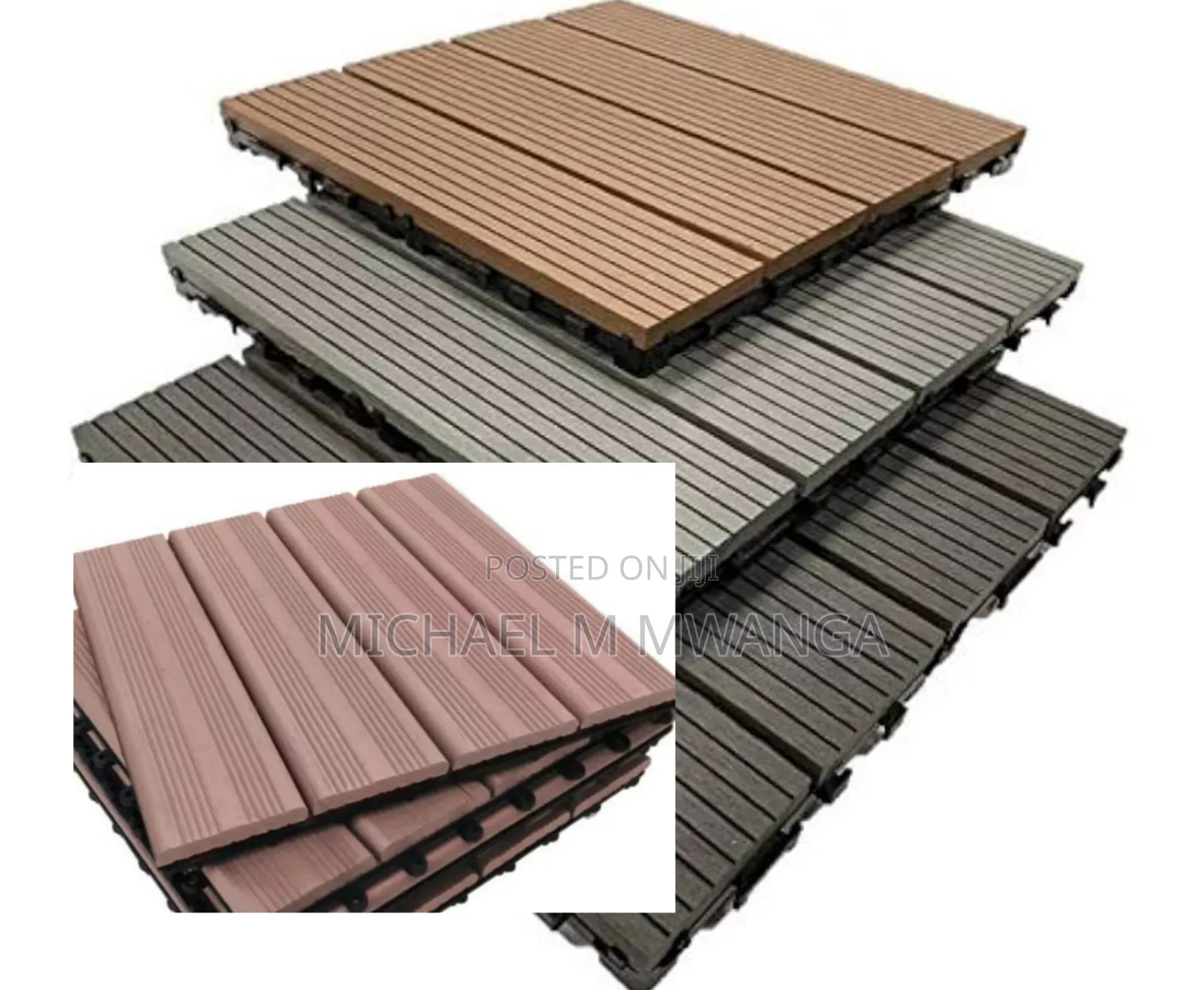 Wpc( Wood Plastic) Decking Tiles/ 300mm X300mm