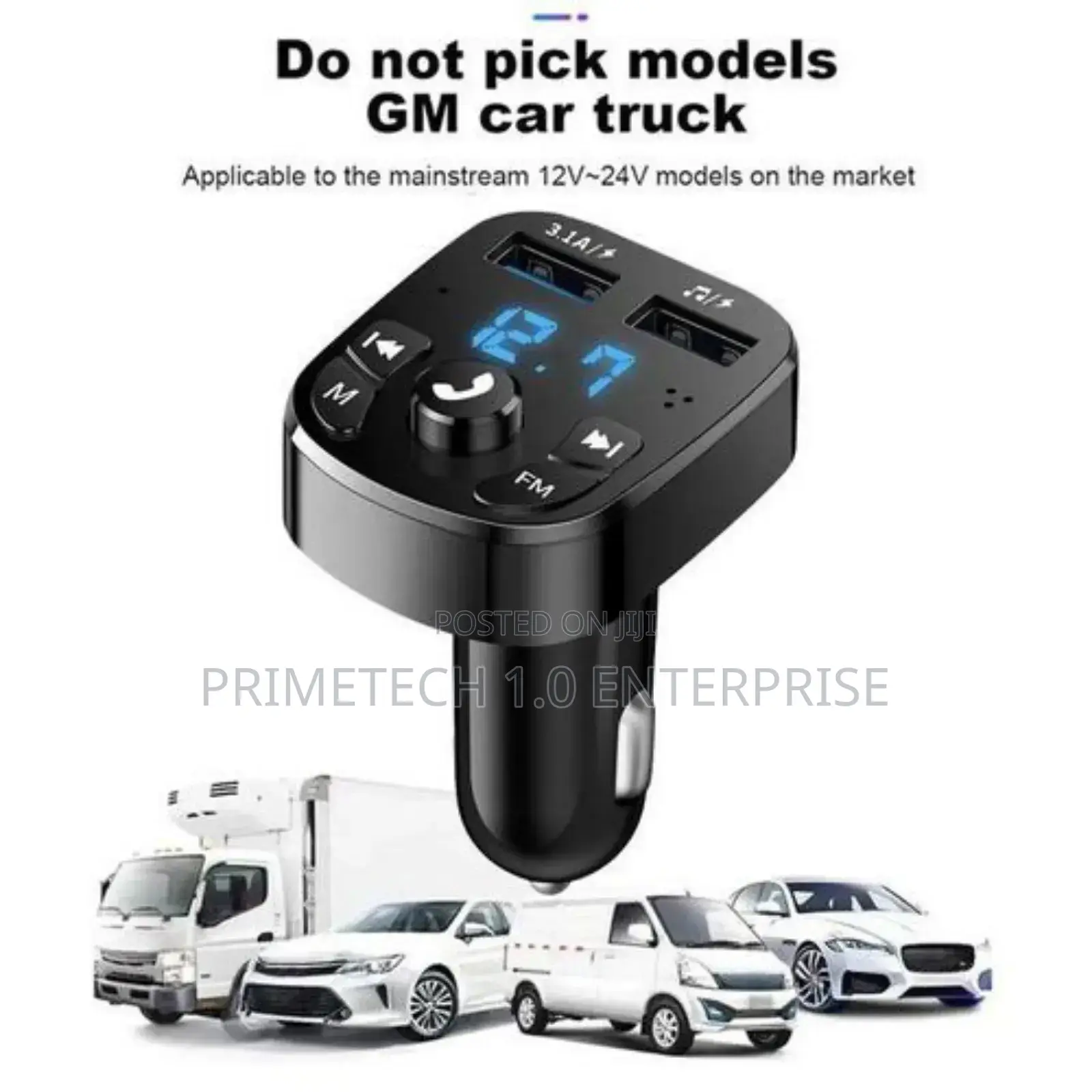 Car Charger With Pick Phone Button