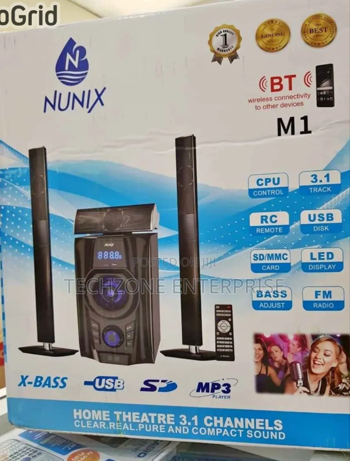 Nunix Nu-M1 12000w 3.1 Channel Mini Home Theatre With Warranty 