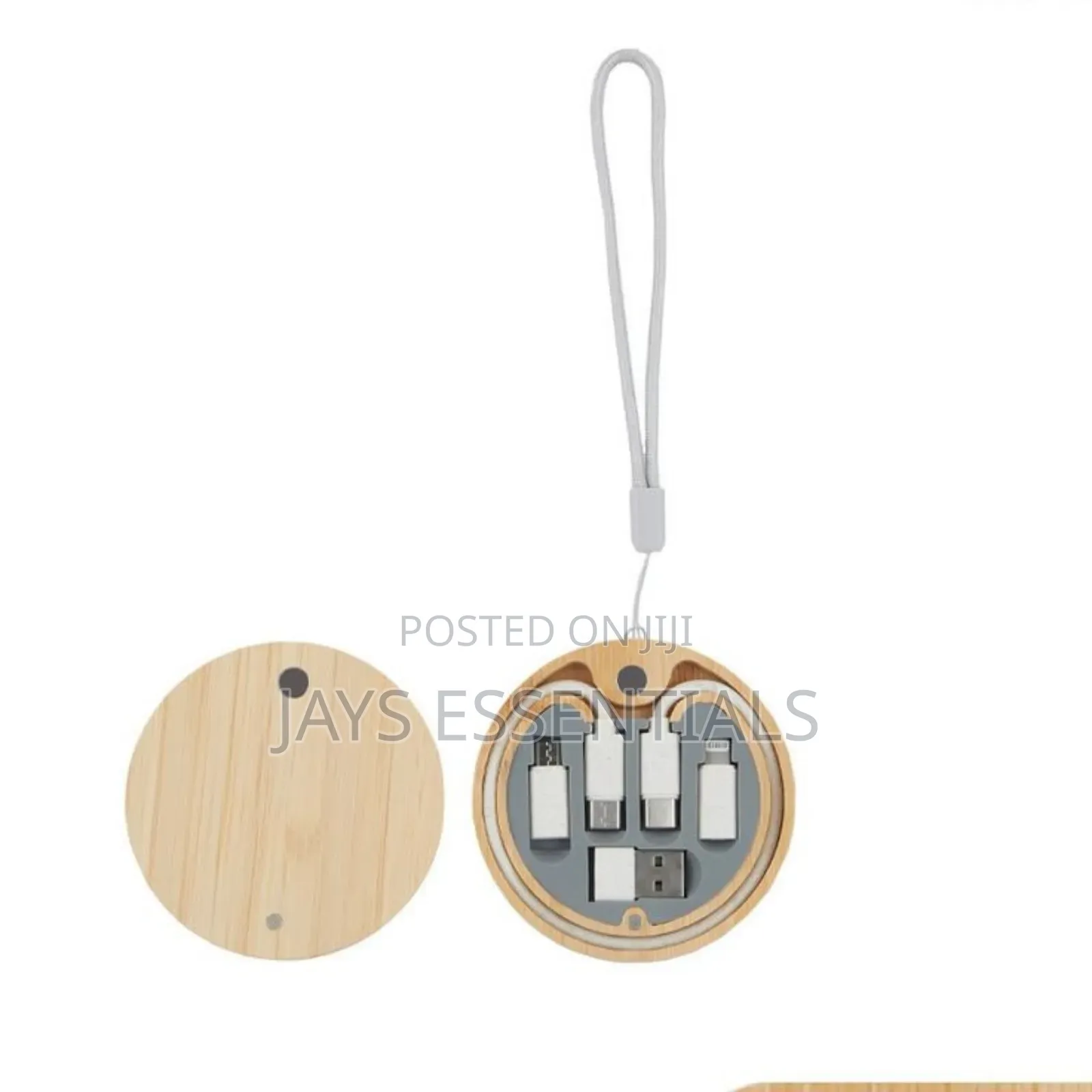 6-in-1 Bamboo Charging Cable Adapter Kit