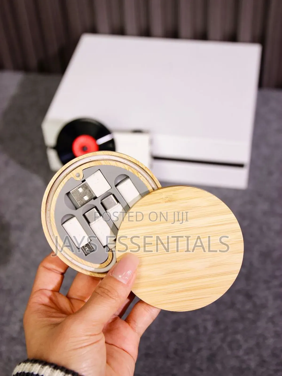 6-in-1 Bamboo Charging Cable Adapter Kit