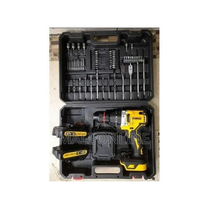 Dewalt 88v Cordless Electric Hammer Drill Set With 47pc Tool Kit
