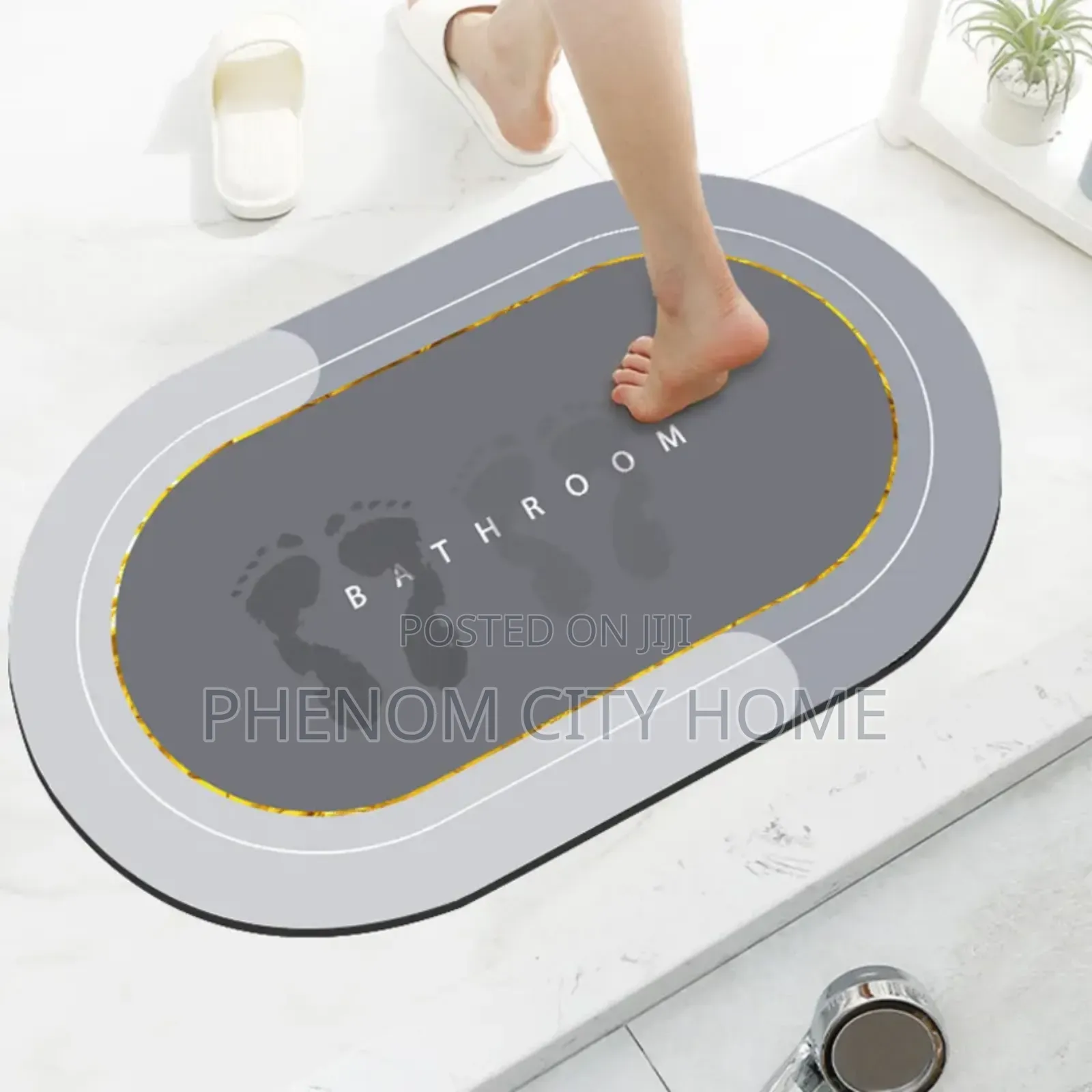 Oval Quick Drying Bathroom Doormats