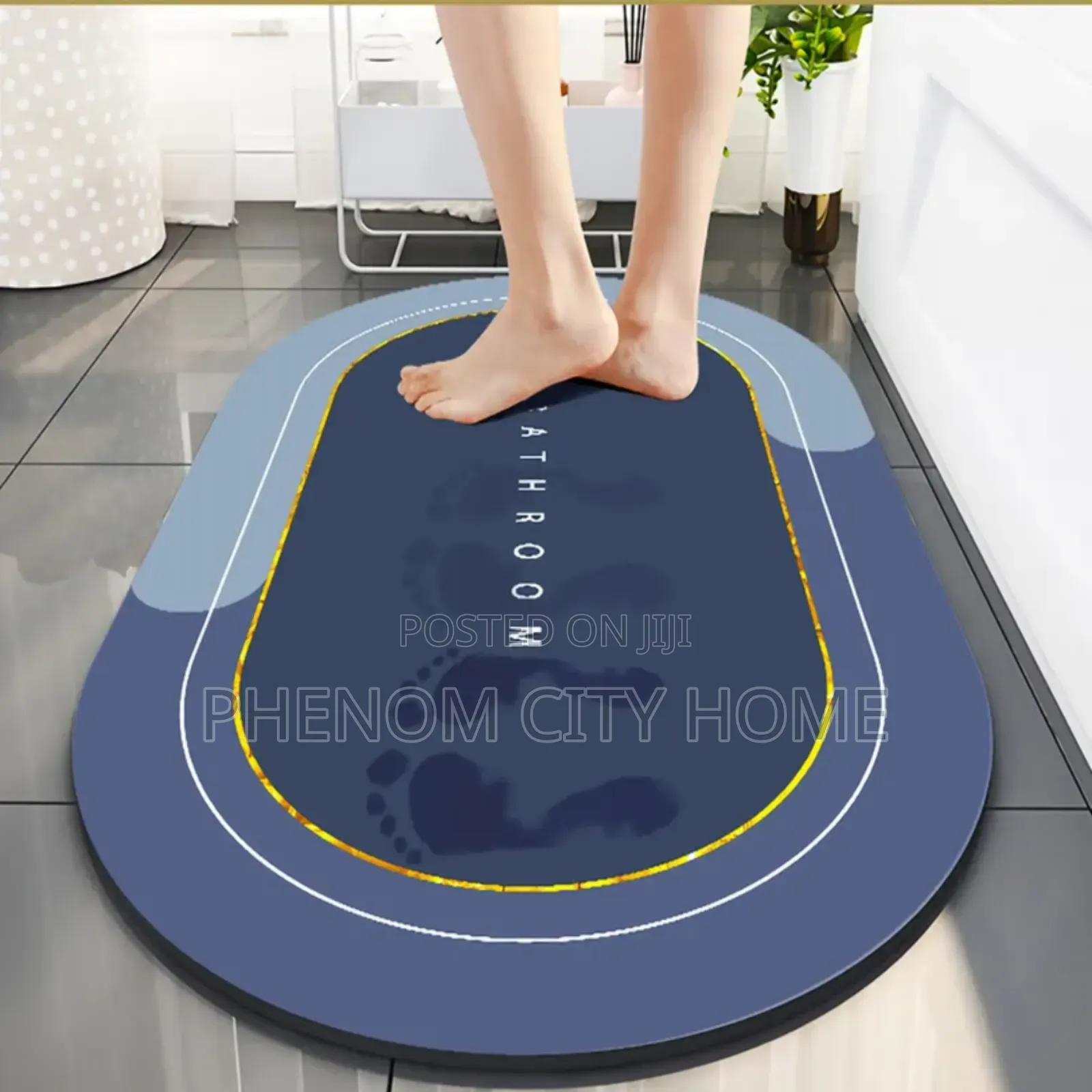 Oval Quick Drying Bathroom Doormats