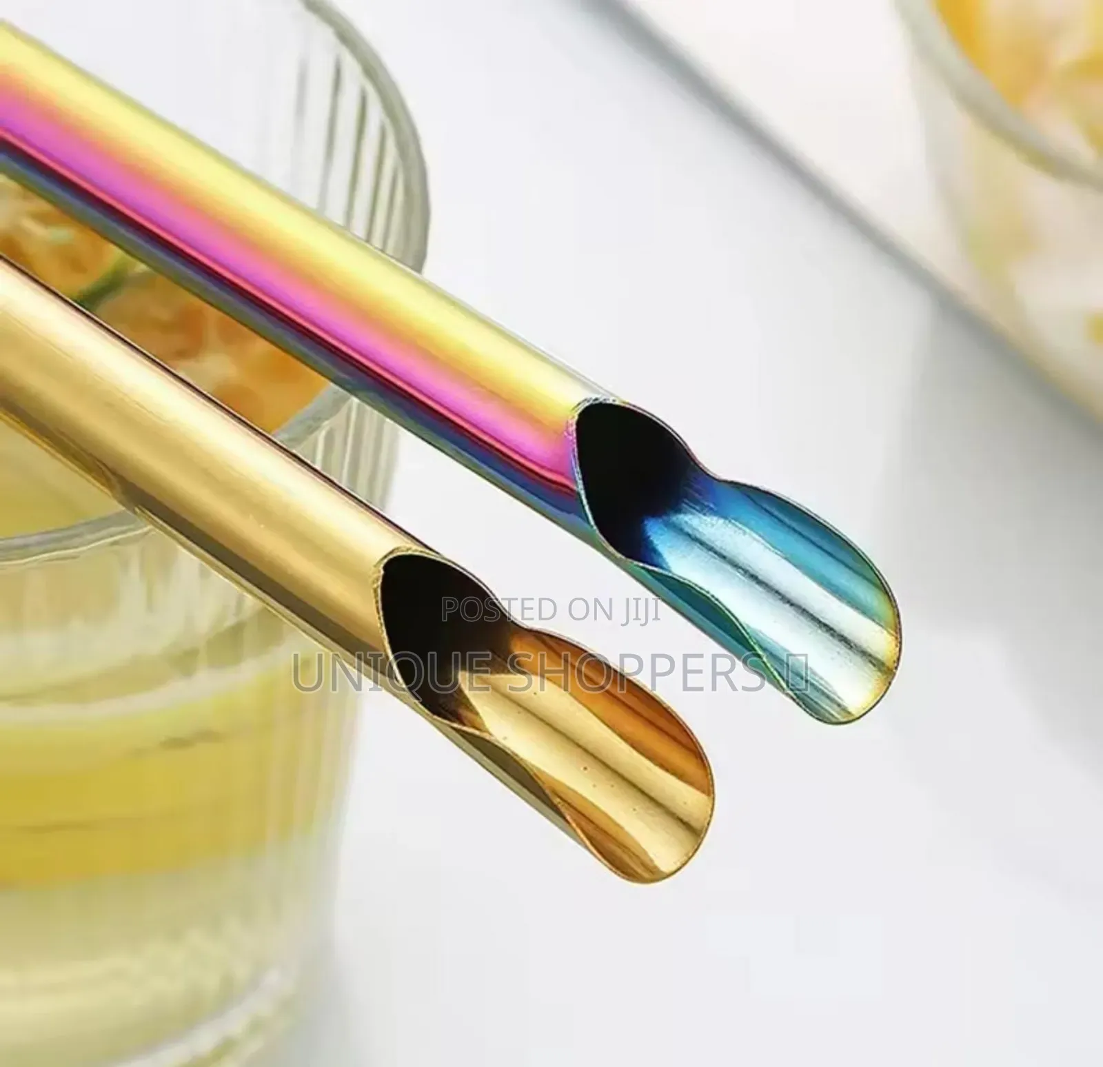 Multiple Use Stainless Steel Reusable Iced Drinks Straws