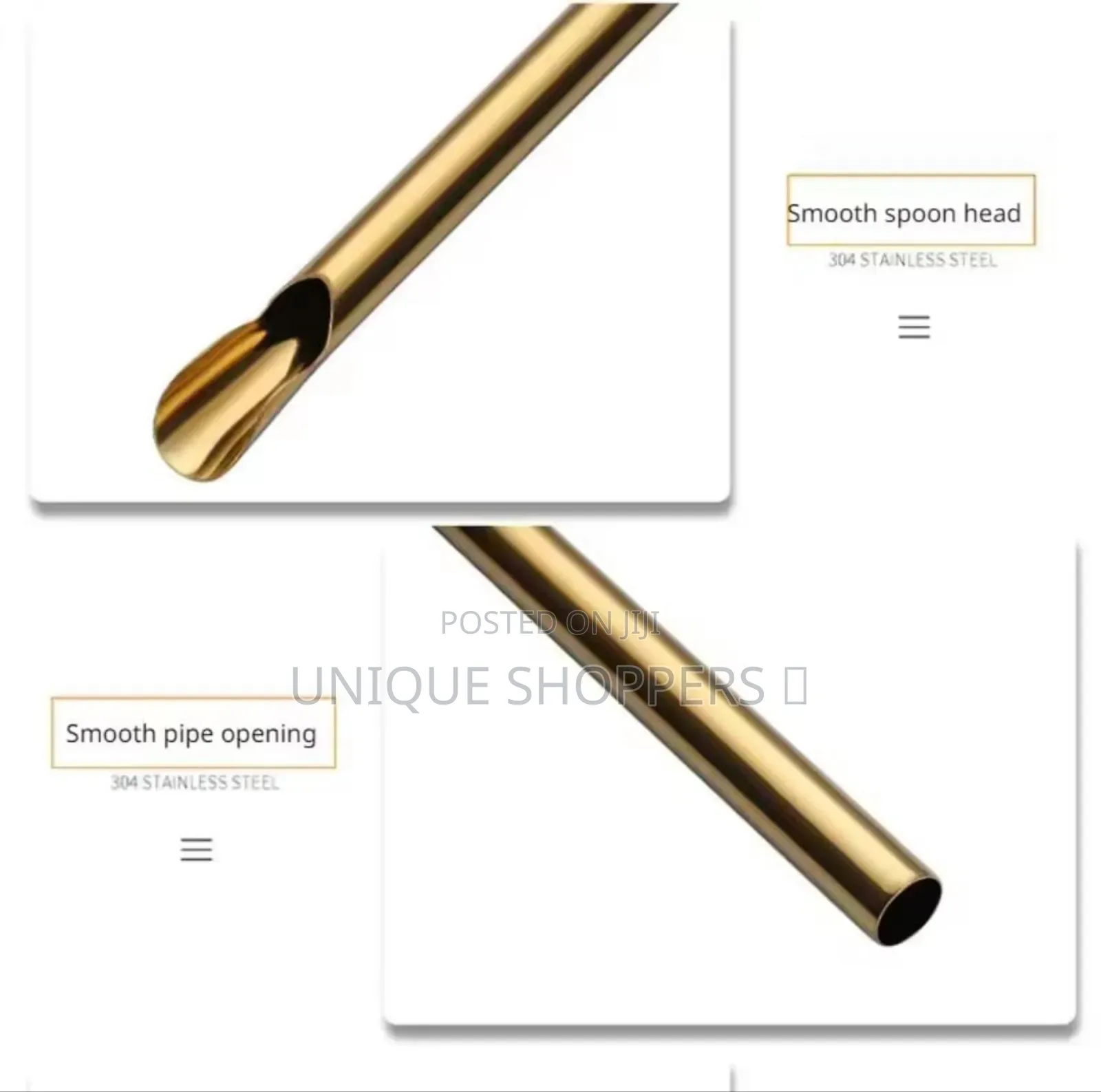 Multiple Use Stainless Steel Reusable Iced Drinks Straws