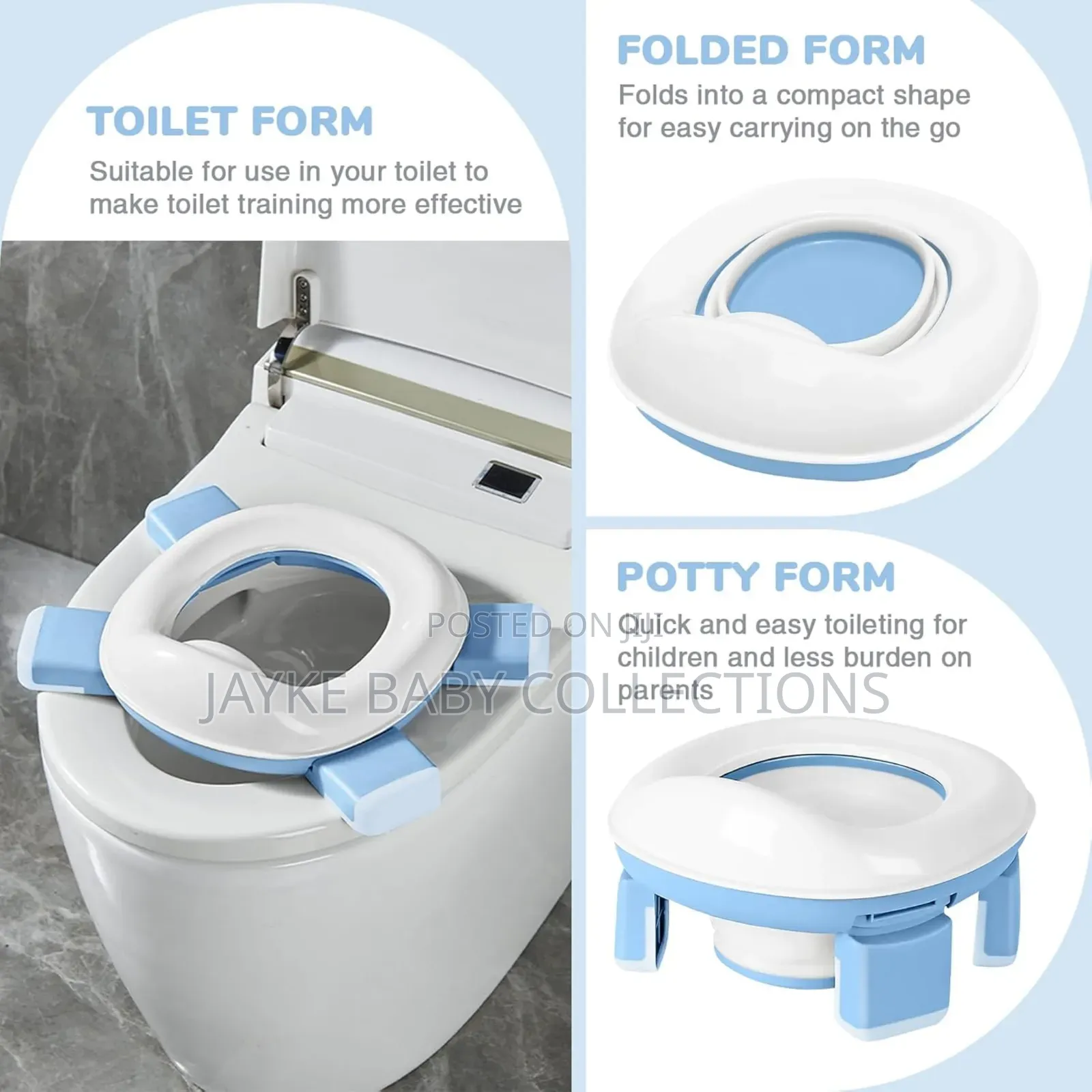 Kids Potty Chair – Portable Foldable Toilet Seat