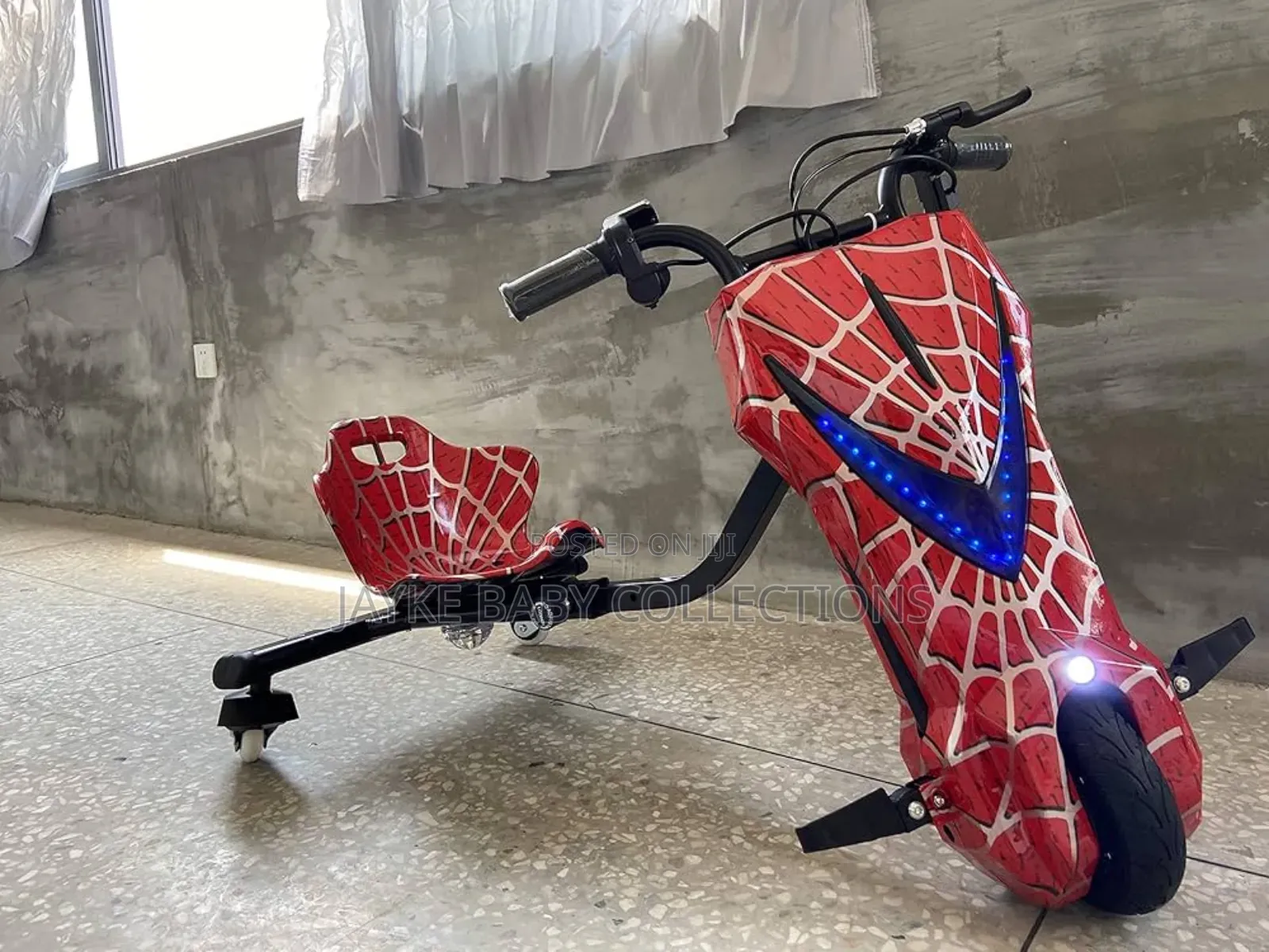 36v Kids Electric Drift Scooter With Led Lights