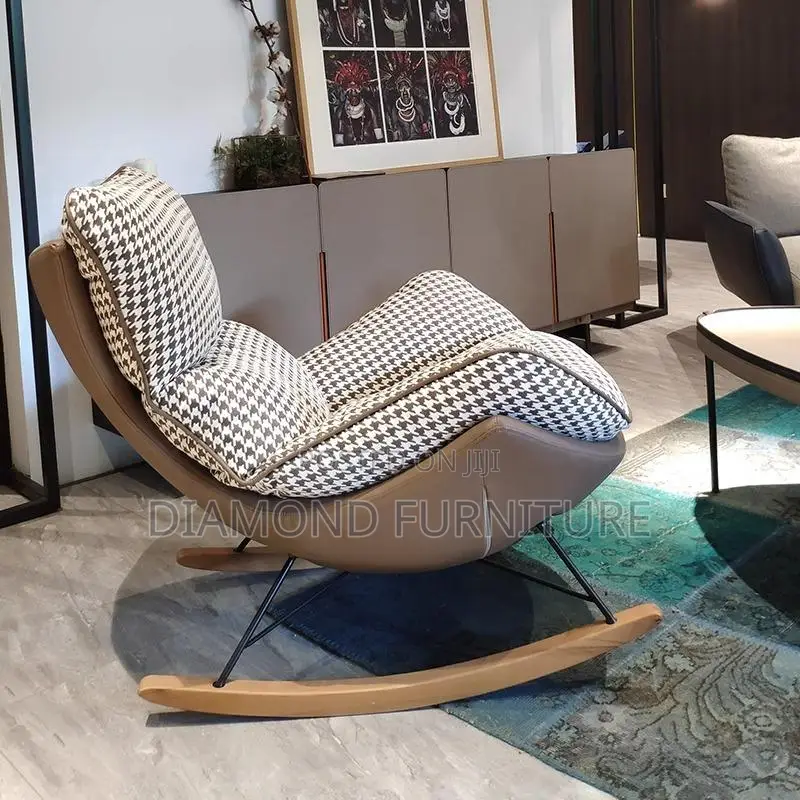 Rocking Chair; Luxurious Sleek Modern Rocking Chair