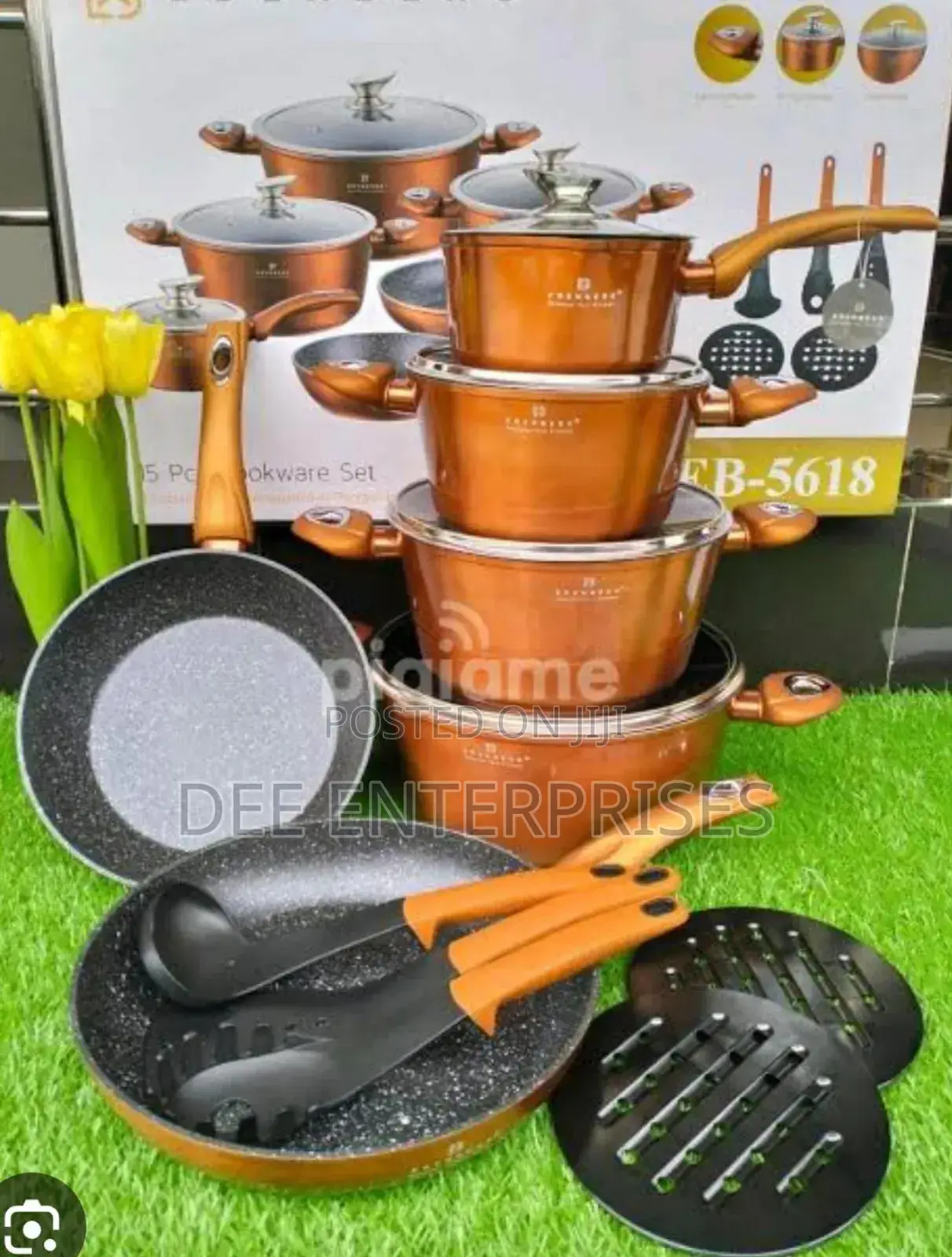 15pcs Edenberg Cookware Set