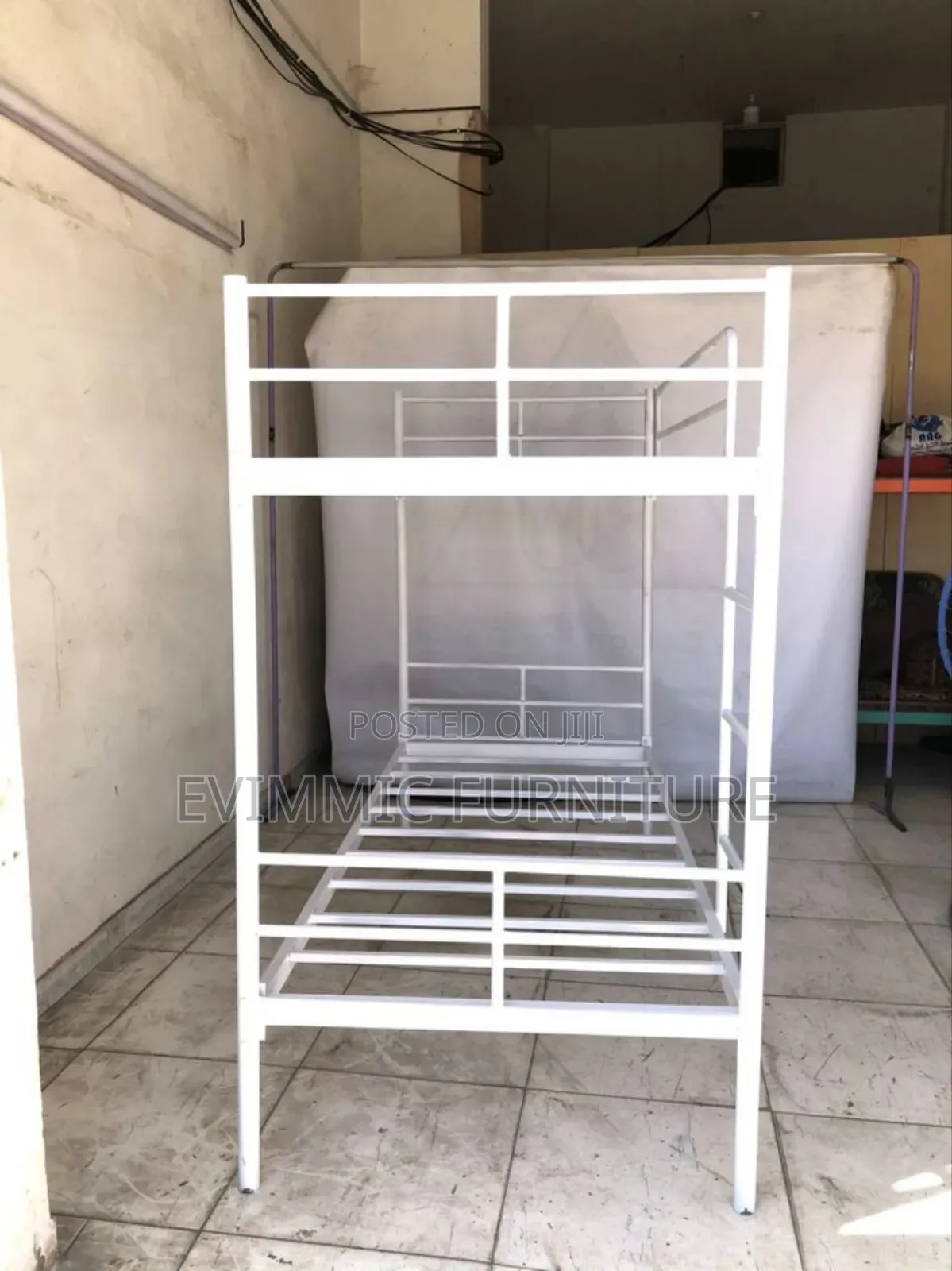 3.5 Ft X 6 Ft Black Metal Bunk Beds