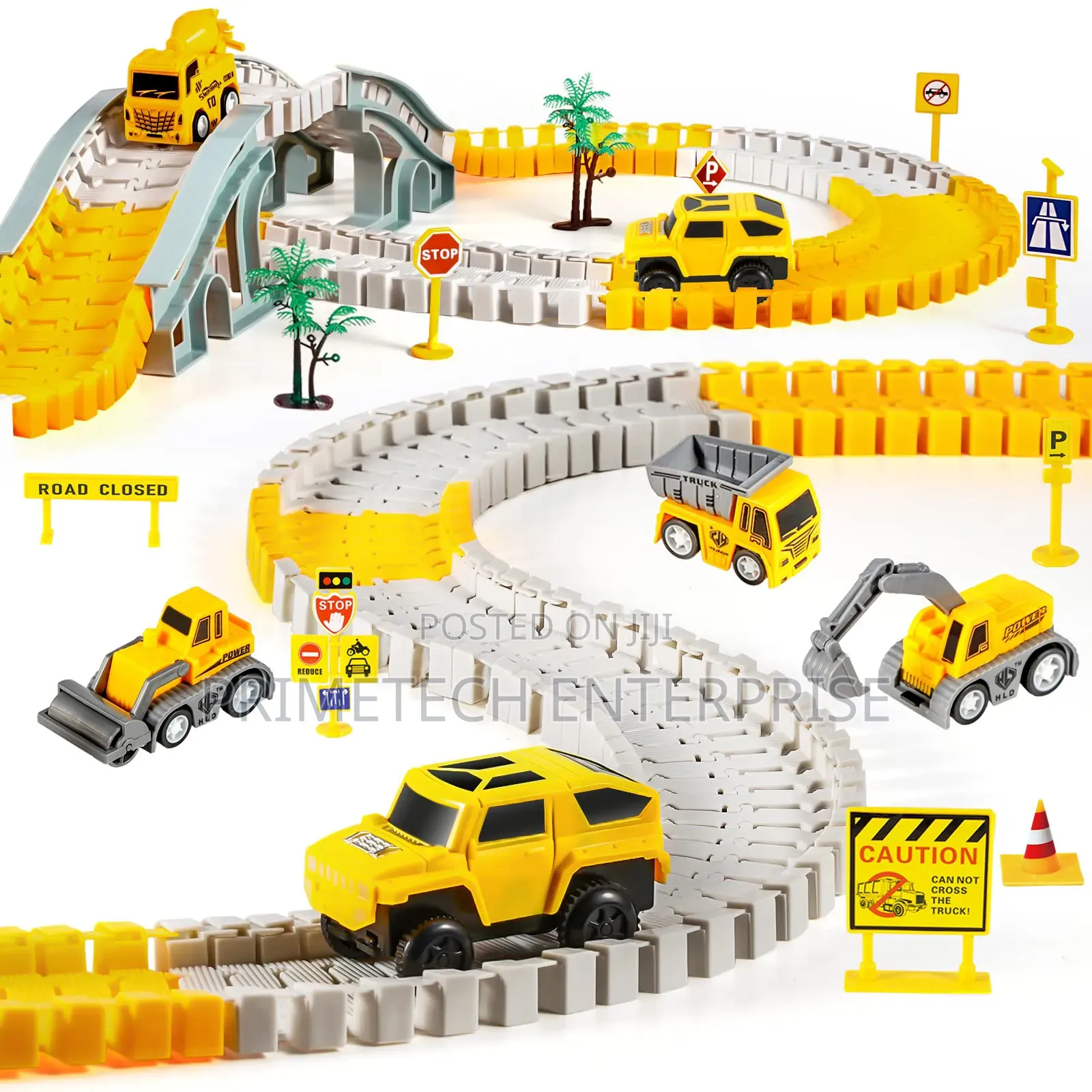 Construction Race Tracks for Kids