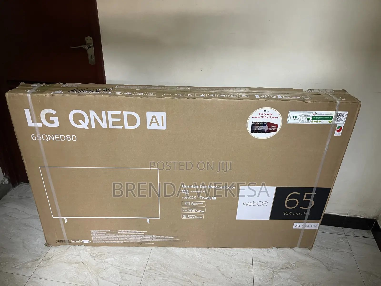 65 Inch Lg Qned Qned80 Smart Tv Ai Magic Remote Hdr10 Webos24 2024