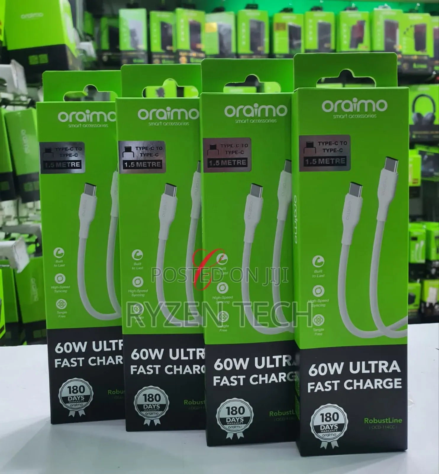 Oraimo Charging Cable Type C to C