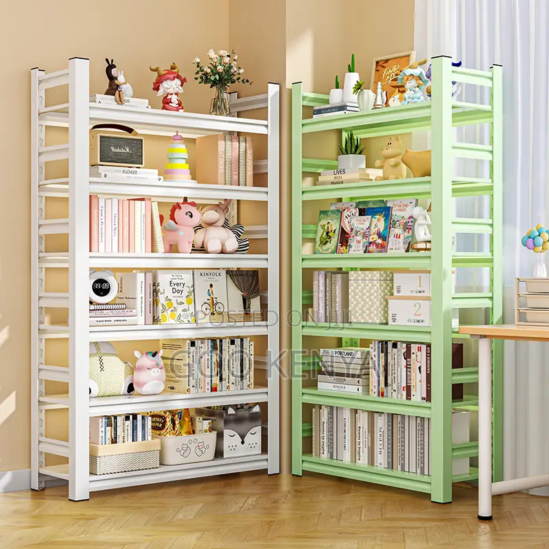 Storage Shelf; Freestanding Double-Sided Steel Storage Shelf