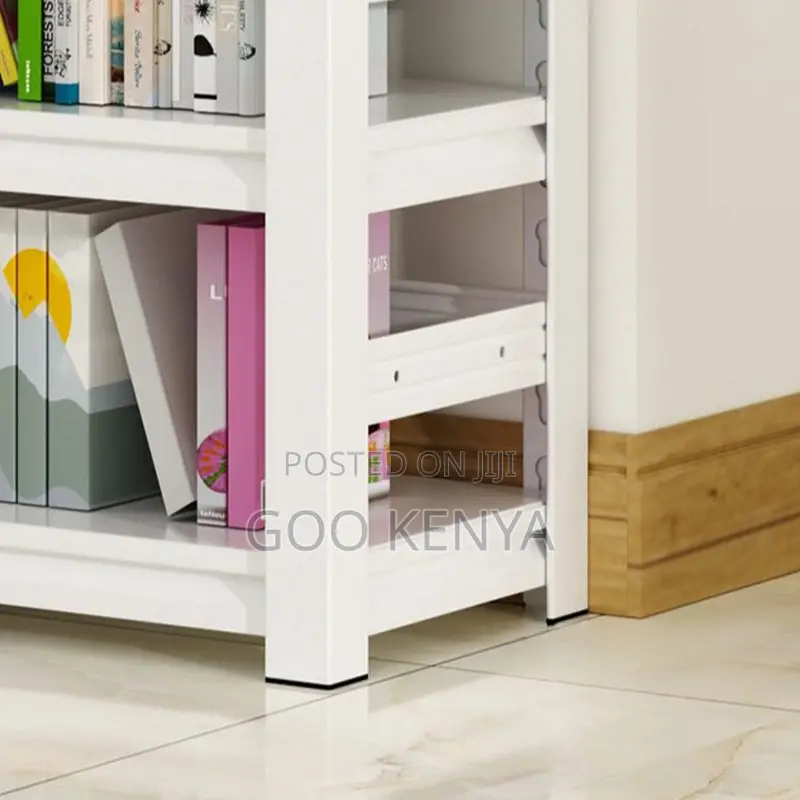Storage Shelf; Freestanding Double-Sided Steel Storage Shelf