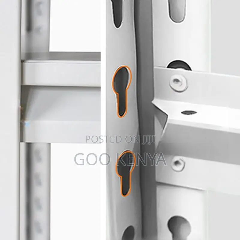 Storage Shelf; Freestanding Double-Sided Steel Storage Shelf