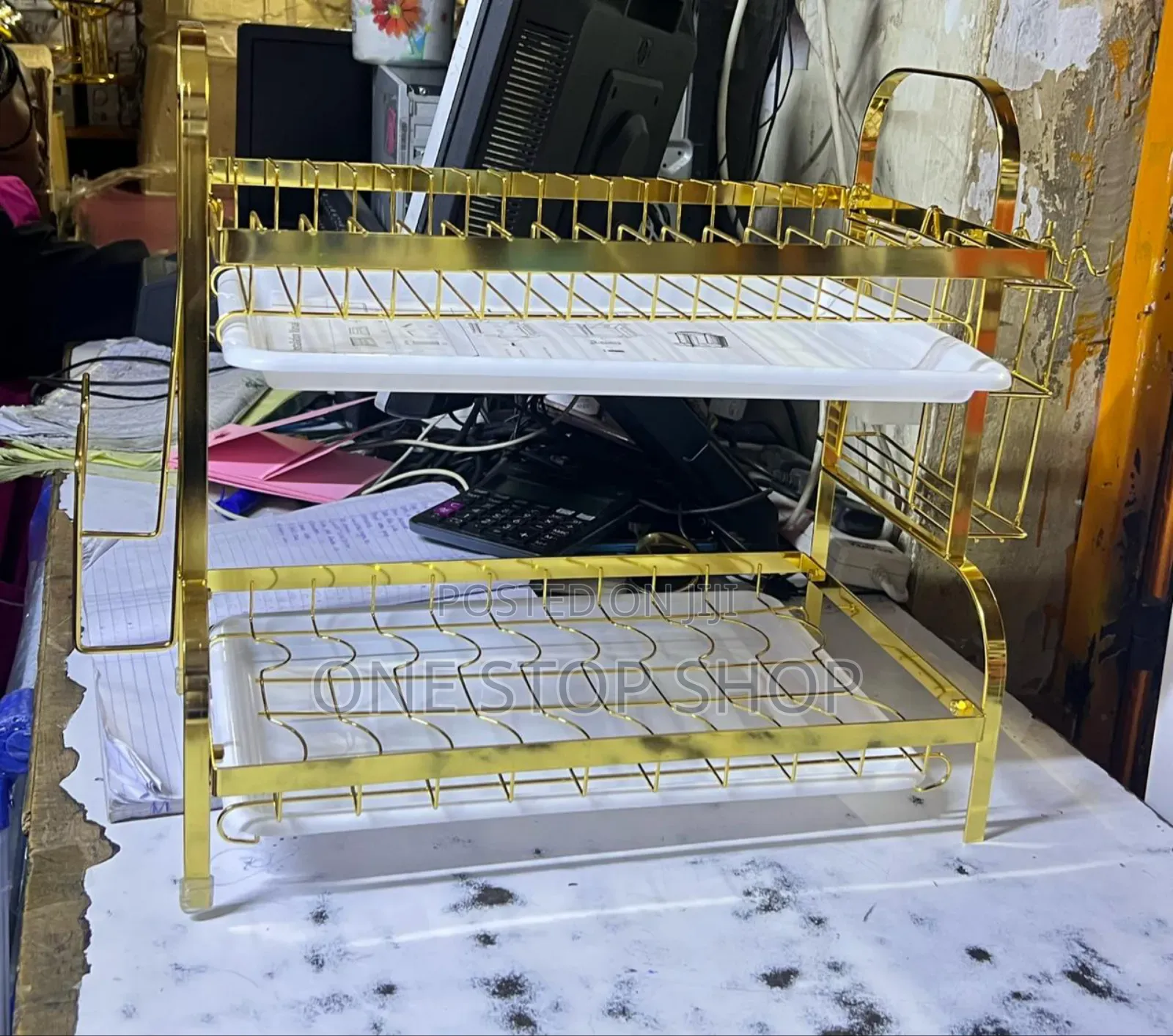 All Gold 2 Layer Dish Drainer